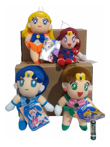 Peluche Sailor Moon - 4 Sailor Guardians - Banpresto 1994 Jp