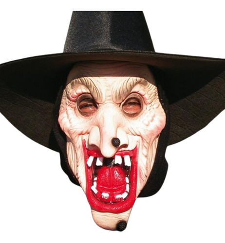 Máscara Bruxa Bocona - Terror Halloween Festa Susto Cosplay
