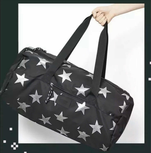 Imagen 1 de 9 de Victorias Secret Duffle Gym Bag Mochila Pink Estrellas