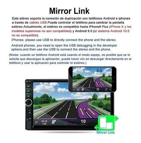 Pantalla Táctil 7 En Con Camara De Reversa Para Auto Estéreo