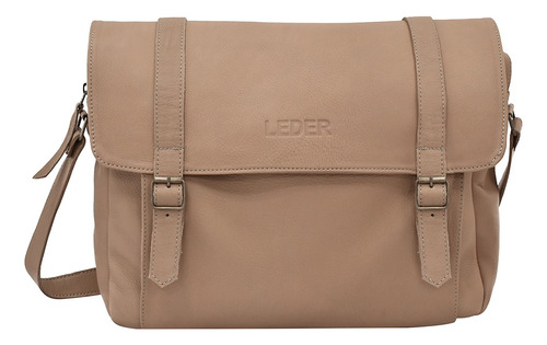 Morral De Cuero Porta Notebook Hasta 15.6' Hombre / Mujer