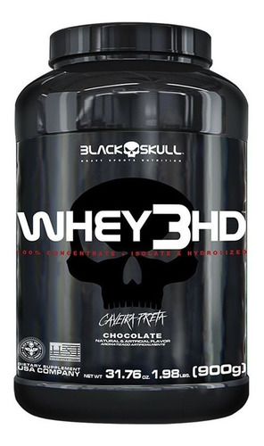 Whey 3hd - 900g - Iso, Conc E Hidro - Black Skull 