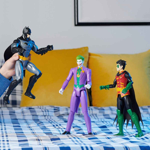 Liga da Justiça Pack Herois 3 Figuras 12 Dc Sunny 4184 Batman / Joker / Robin