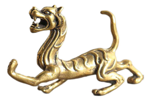2 Estatua De Latón Feng Shui, Escultura China En Miniatura