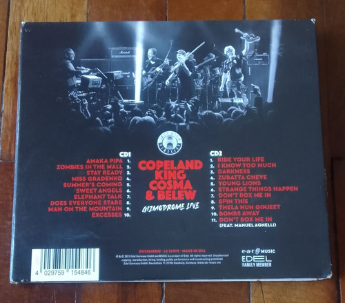 Gizmodrome ( Adrian Belew / Stewart Copeland ) - Live / 2 Cd Estándar (Usado)