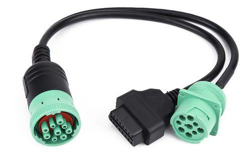 Imagen 7 de 10 de Adaptador De Diagnóstico Del Camión 9 Pin A La Interfaz Obd2