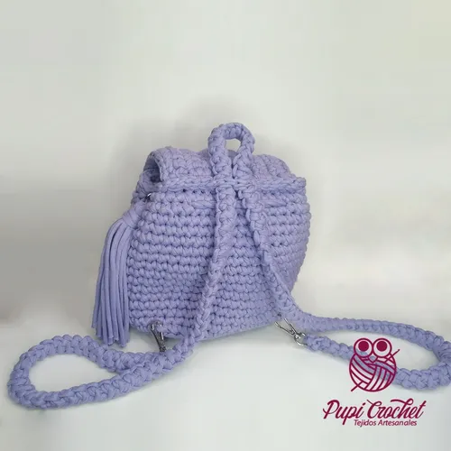 Mochila Venecia S per Canchera En Totora A Crochet