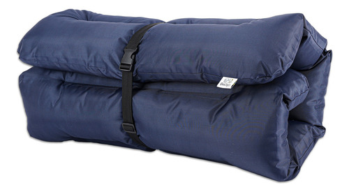 Cama Perro Pet2go® Portátil Viaje - Enrollable 90x65cm Color Azul Marino