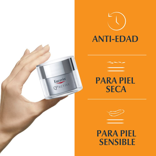Eucerin Q10 Active Crema Facial Antiarrugas De Noche Piel Se Sensible