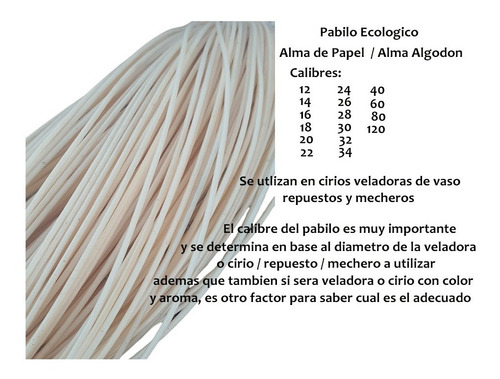 Imagen 6 de 7 de Pabilo Encerado Alma De Papel - Algodon / Ecológico 10 Mts
