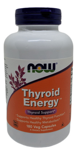 2024 * Thyroid Energy - 180 Cap Now Sabor Sin sabor