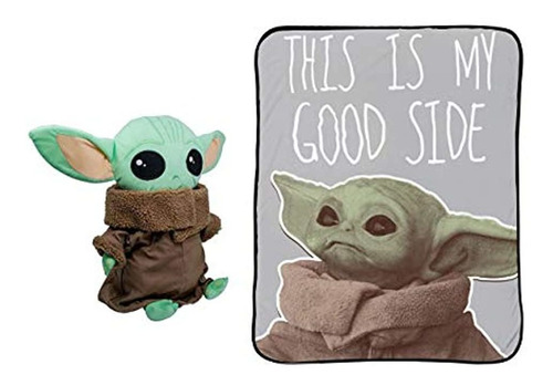 Peluche De Yoda Con Cobija Super Suave