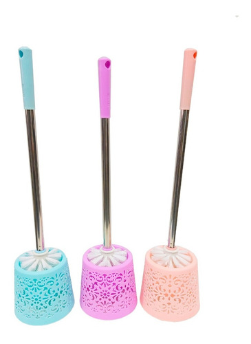Imagen 2 de 3 de Cepillo Escobilla Baño Plastico Colores Inodoro Sheshu Home