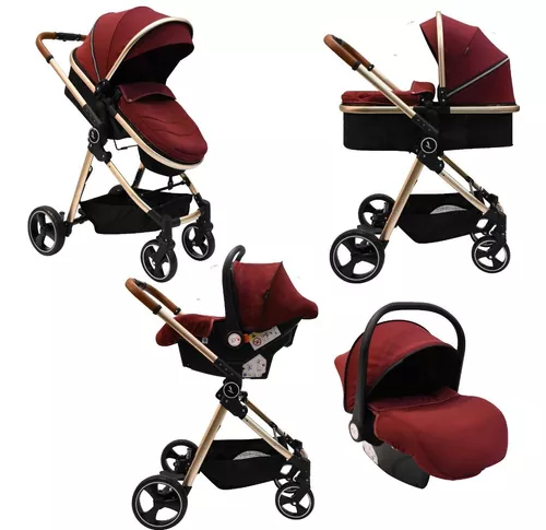 Cochecito Para Bebe Con Huevito Y Moisés 3 En 1 Alizze