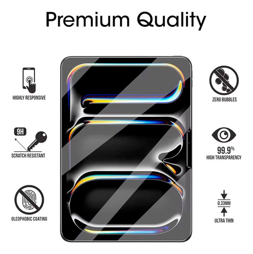 Mica Cristal Templado Para iPad Pro 11 2024 M4