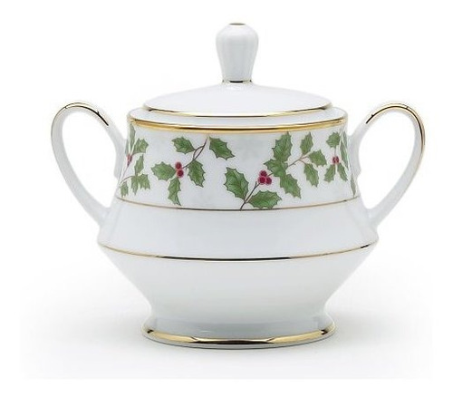 Azucarero Noritake Holly & Berry Gold, 10 Oz.