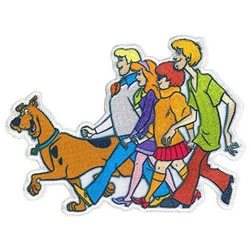 Parche De Scooby Doo Y Pandilla, Rojo, Verde, Azul, Nar...