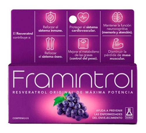 Framintrol Resveratrol Antioxidante X 60 Comprimidos