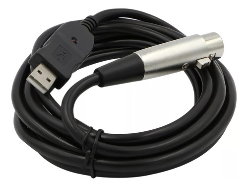 Cable De Micrófono Usb 3 Usb A Cable Convertidor Hembra Xlr