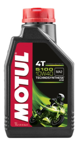 Aceite Motul 5100 4t 10w40 X 1 L.