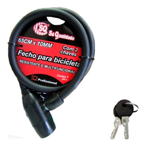 Cadeado Multifuncional Bike Bicicleta Em 10mm Super Trava