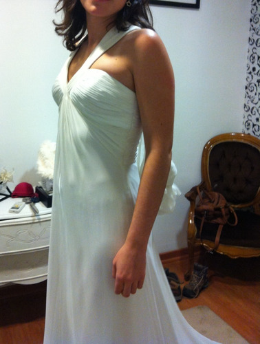 Vestido De Novia. 70% Seda, 30% Polyester. Talla E: 40