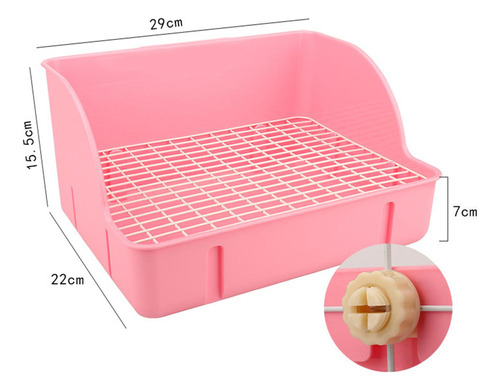Z Caja De Arena Para Conejos, Orinal Para Mascotas, Caja De