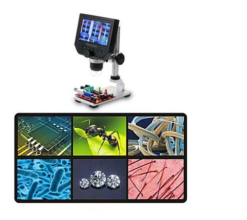 Microscopio Digital Biológico, Mxbom-001, 1 Pza, 4.3 Lcd Hd Color Gris
