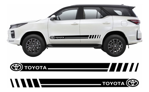 Acessorios Par Adesivos Lateral Toyota Hilux Sw4 2005 A 2015