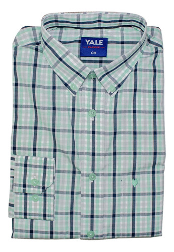 Camisa Sport M/ L Cuadros Yale Tallas Extra 360