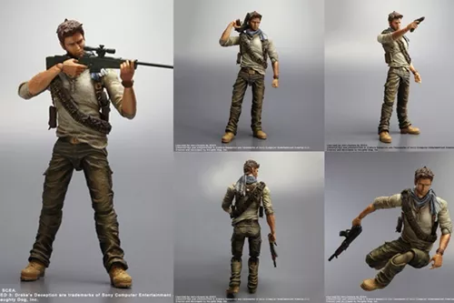 Uncharted 3 Play Arts Kai Series 1 Nathan Drake Action Figure