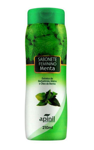 Sabonete Intimo Menta Apinil 210ml