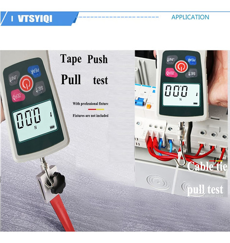 Medidor De Fuerza Digital Push Pull Gauge Tester Con 500n