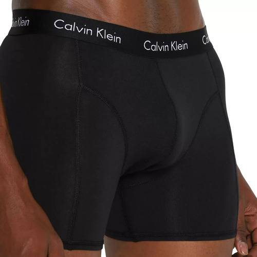 Calzones Calvin Klein Negros Algodón Cotton Stretch 3 Pzas