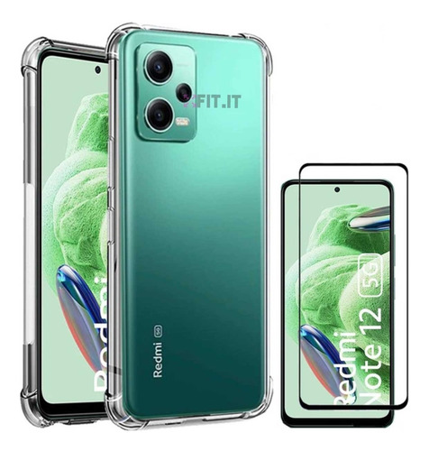 Kit Capinha Case Para Redmi Note 12 5g + Película 3d Vidro