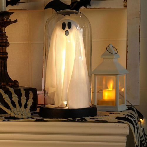 Lindo Fantasma Con Luz, Decoración De Halloween, Luces De