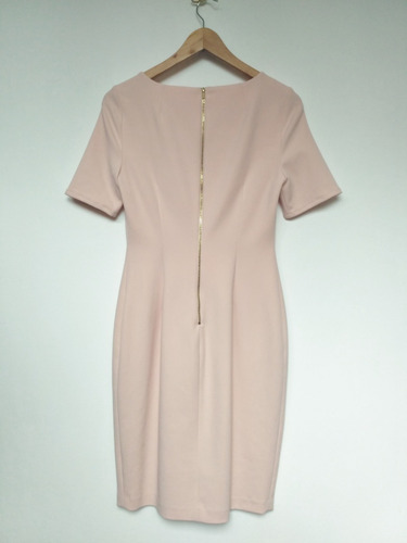 Imagen 3 de 6 de Vestido Calvin Klein Original Talla 4 Rosa Claro Elegante