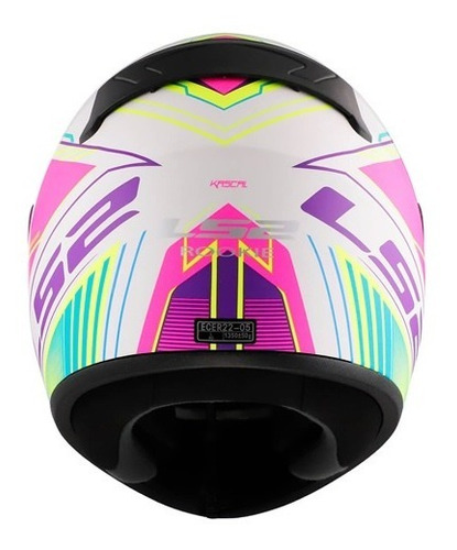 Imagen 3 de 7 de Casco Moto Ls2 352 Lux Brilliant Rosa Mujer Devotobikes