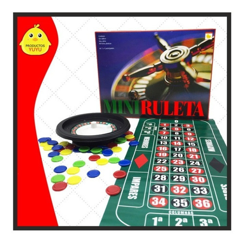 Mini Ruleta Clasica Juego De Mesa Yuyu Fichas Plasticas