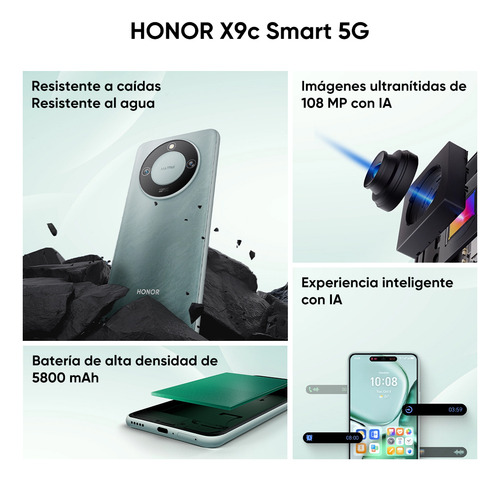 Honor X9c Smart 5g Sí 256 GB 12 GB Negro