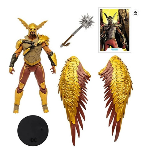 Action Figure Gavião Negro Hawkman Black Adam Mcfarlane Toys