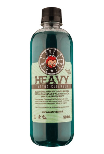 Jabón Cleanser Antiséptico Limpieza Tattoo Heavy Mint 500ml 