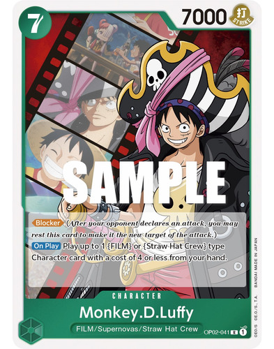 Monkey.d.luffy Carta One Piece Tcg Original+ 15 Cartas 