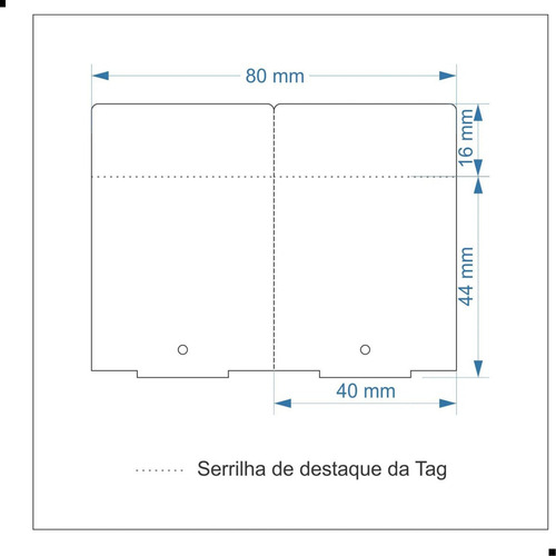 Etiqueta Tag 40x60/2 Amarela - Couchê Adesivo - 1 Rolo Cor Amarelo Desenho impresso não