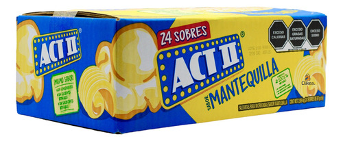 Palomitas De Maíz Actii Sabor Mantequilla 24 Sobres 87gr C/u