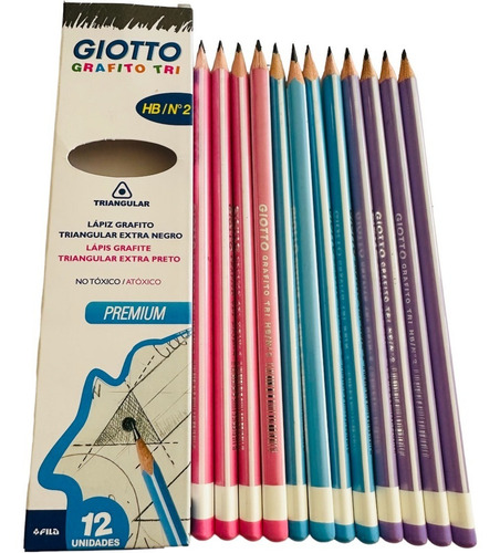 Lápiz Grafito Tri 12 Unidades Giotto