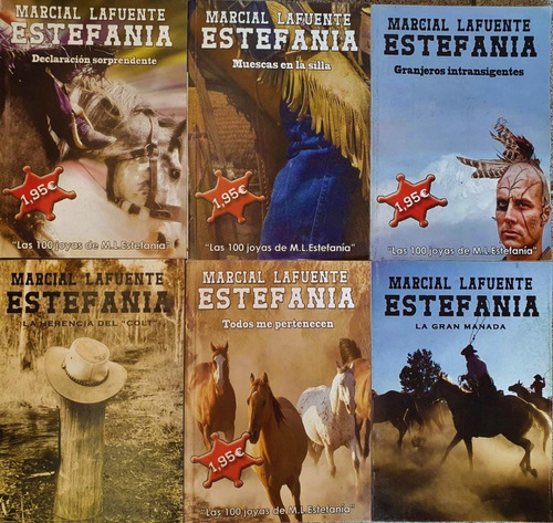 Lote X 75 Novelas Western Vaqueros Estefanía Diferentes 