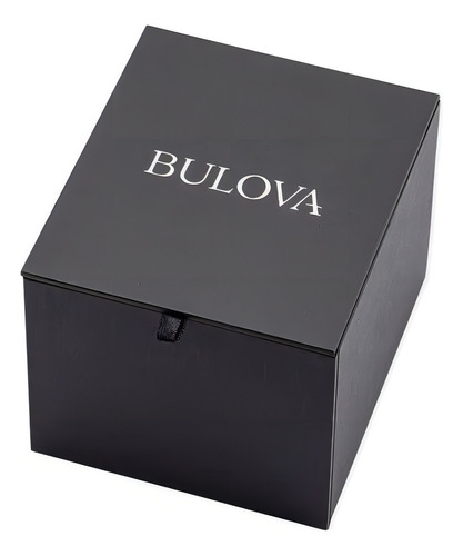 Reloj Marca Bulova Marine Star Modelo: 97a174 Color de la correa Dorado Color del bisel Negro Color del fondo Negro