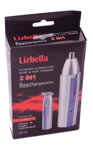 Depiladora Nasal Patillera Recargable Lizbella Lb-15 Cris
