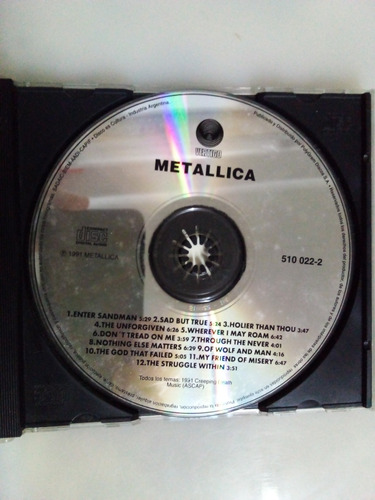 Cd Metallica  Vertigo Made In Argentina 